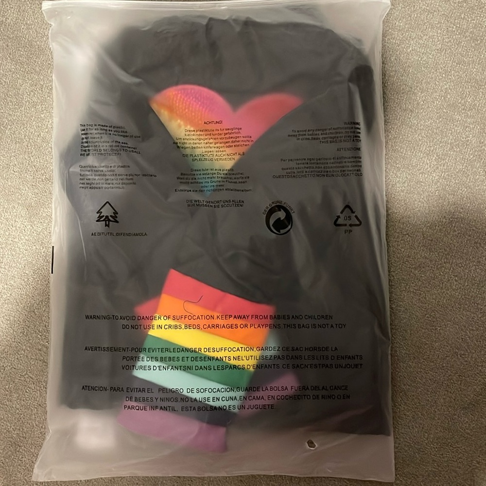 Lola And The Boys Rainbow Heart Stripe Moto Jacket